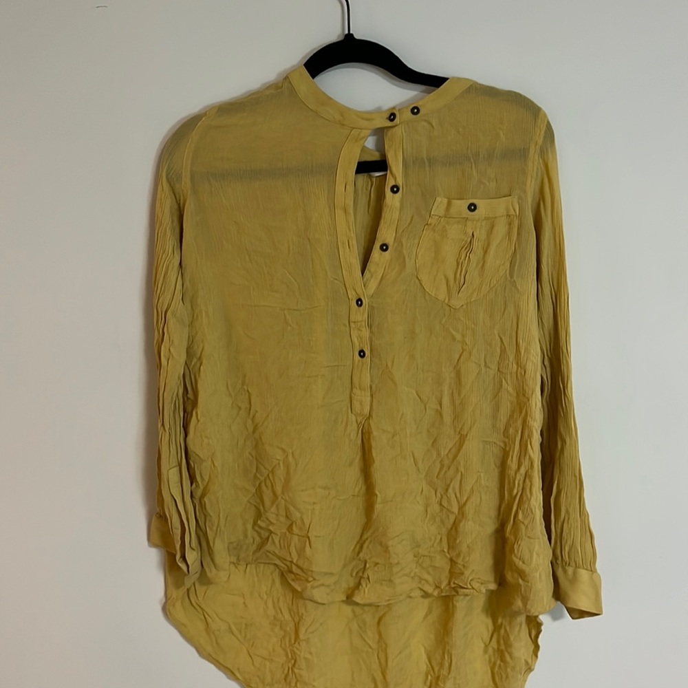 Free people yellow blouse